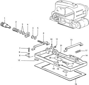 Page A Diagram and Parts List for 36070 1 Black and Decker Sander